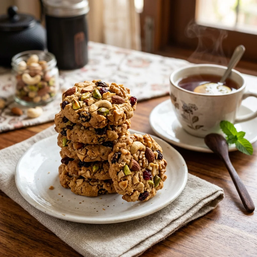 Eggless Dry Fruits Cookies Recipe (Healthy)